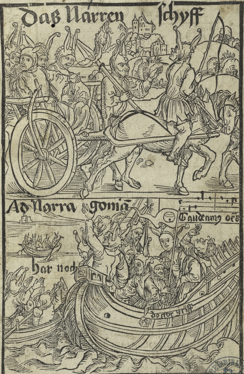 Sebastian Brant, Titelholzschnitt des 'Narrenschiffs'
